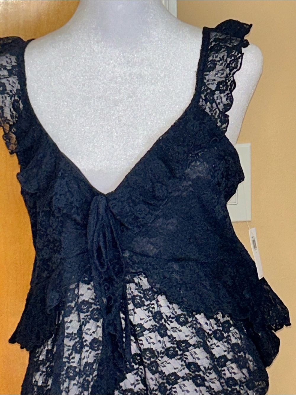 Sheer Blue Lace Top Old Navy